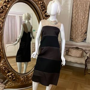 COPY - This Lanvin cocktail dress has a combination of luxury fabrics & design …